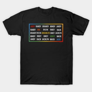 Roadtrip Ships Rainbow and White Love Ship-Names RoadtripTV Boyband T-Shirt